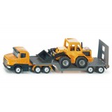 Siku - Low Loader with Front Loader - 1616 Siku - Low Loader with Front Loader - 1616
